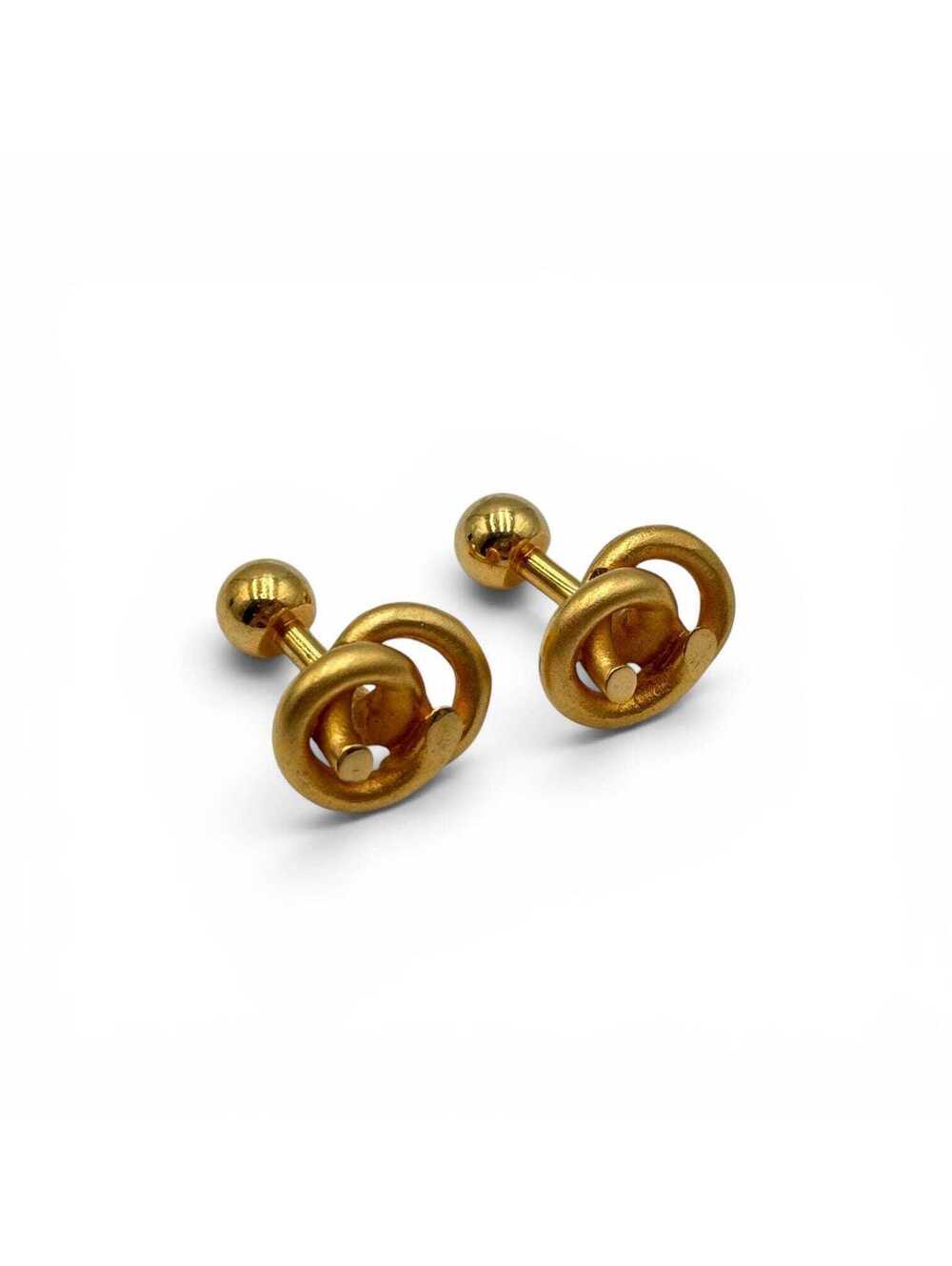 Guy Laroche Paris Gold-Tone Knot Cufflinks